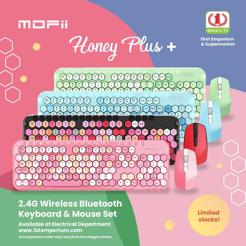 MOFii Honey Plus Series 2.4G Wireless Bluetooth Keyboard & Mouse Combo Set