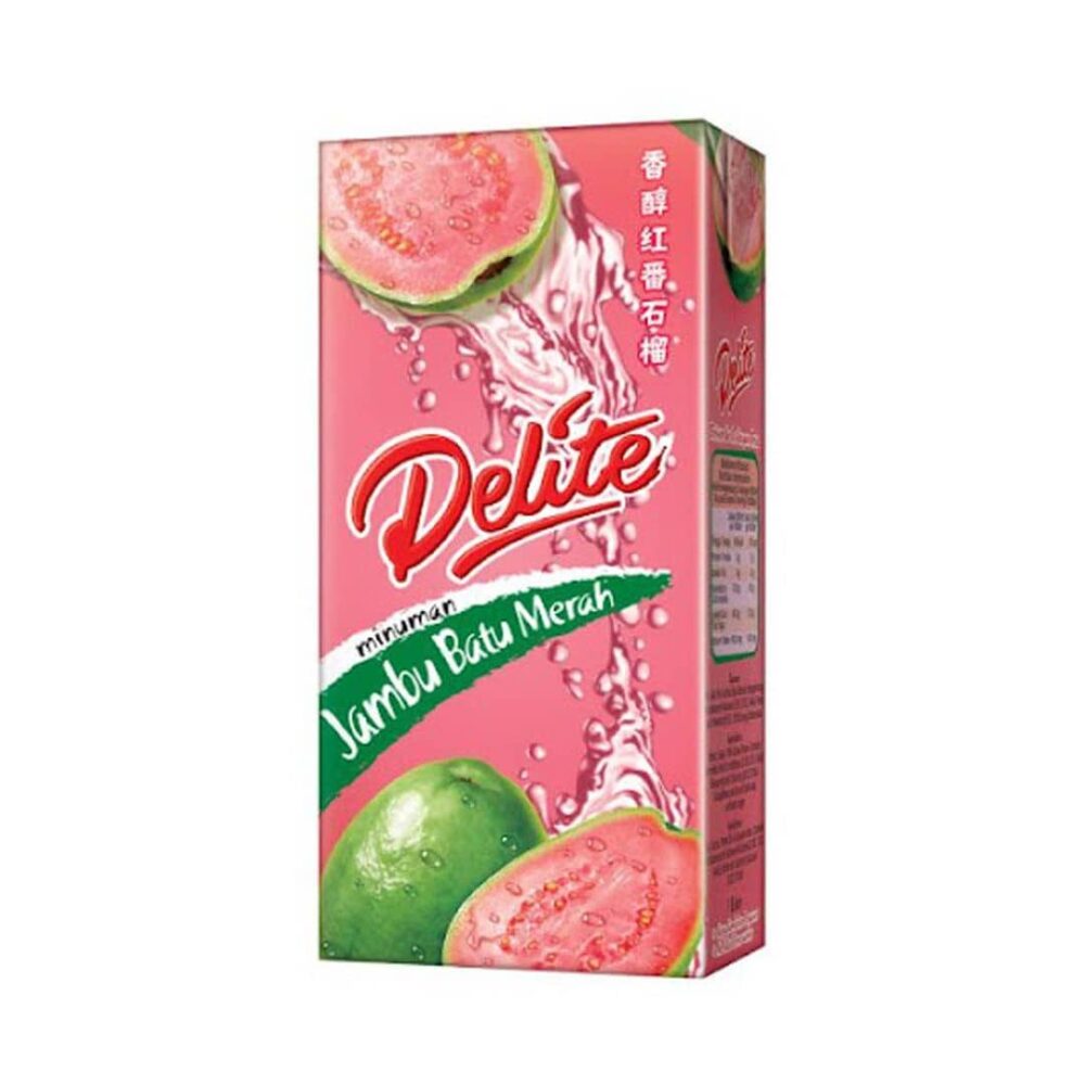 Delite Pink Guava Less Sugar Box Drink 1l