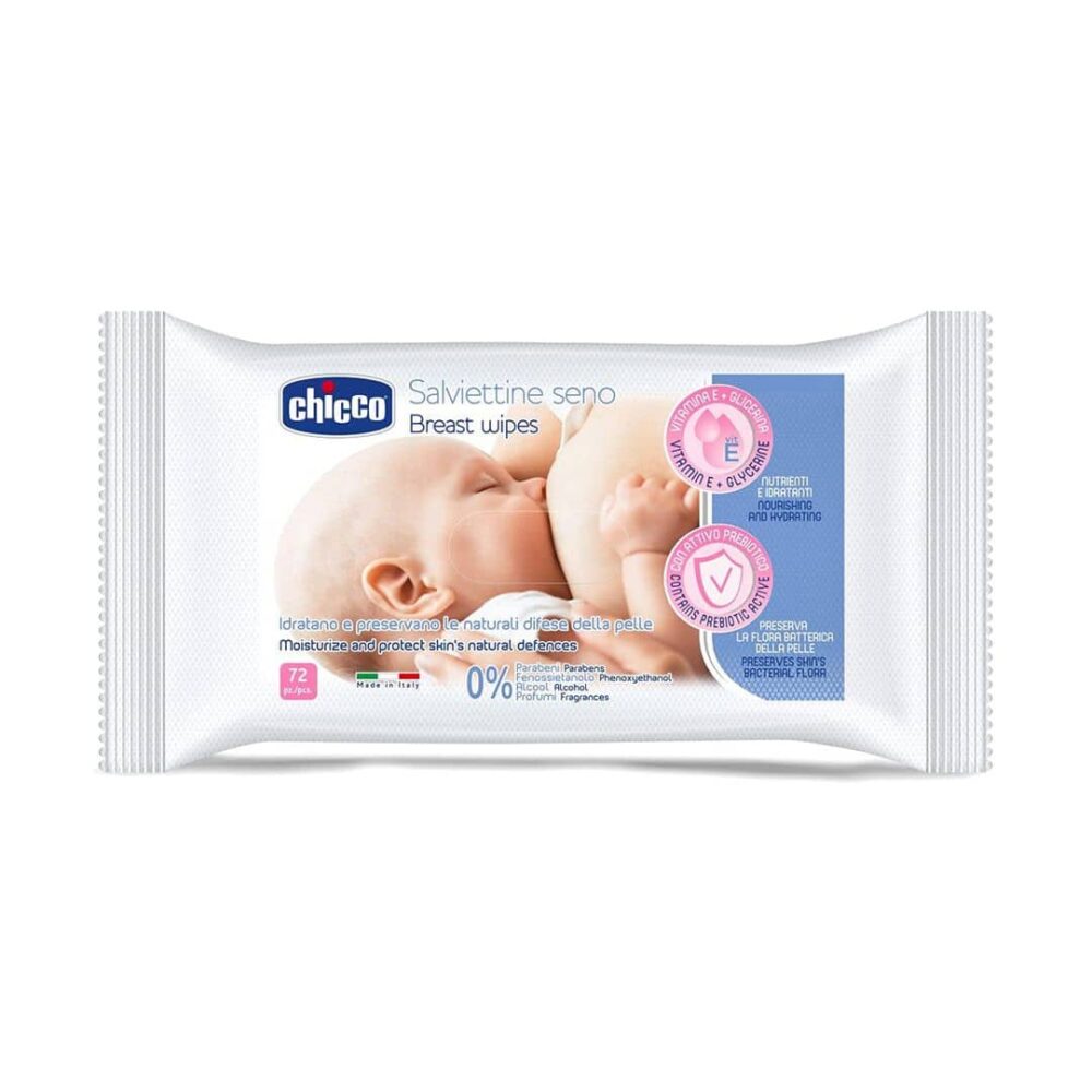 Chicco Breast Wipes 72s