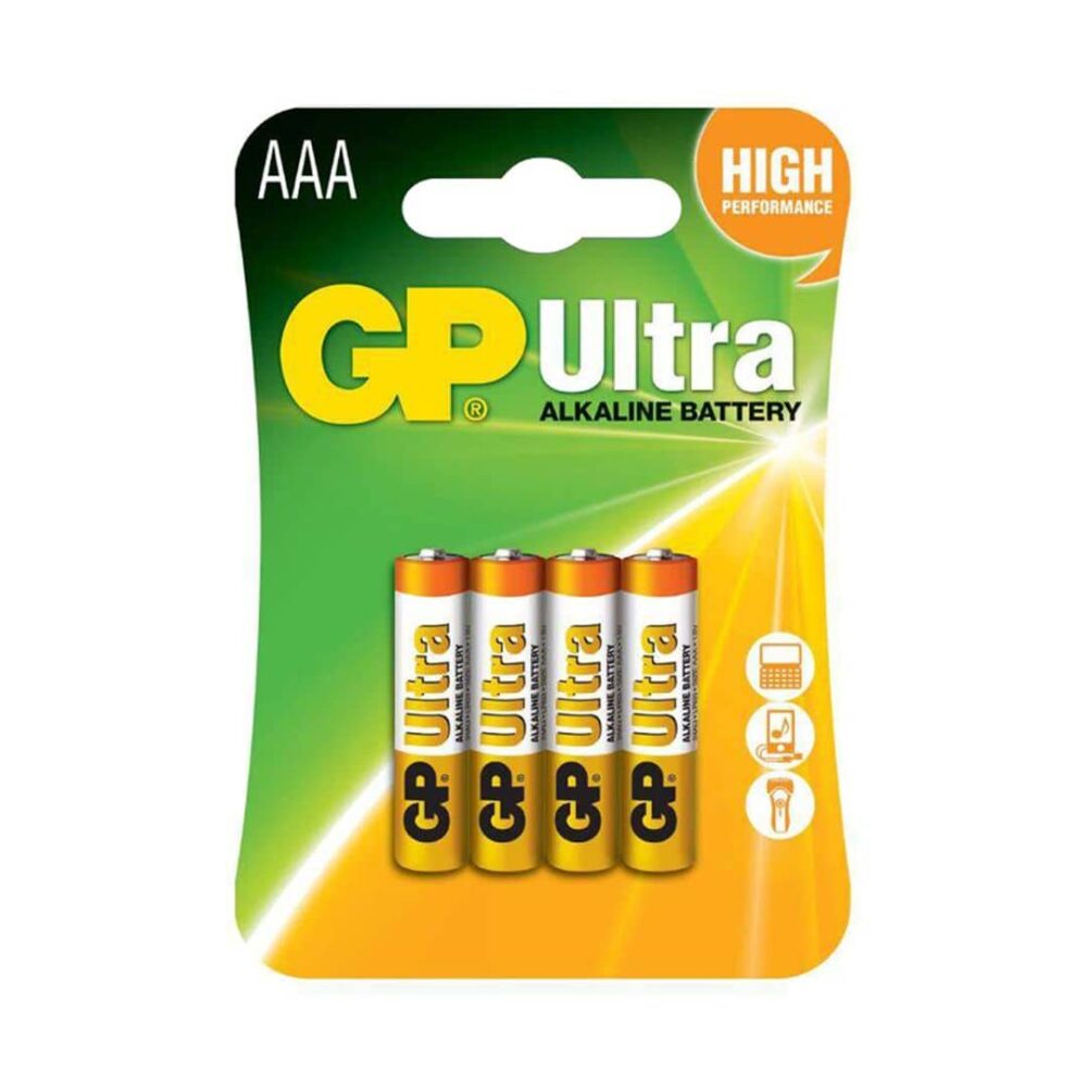 GP Ultra AAA Alkaline Battery 4pcs