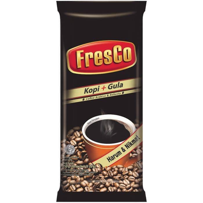 FresCo Kopi + Gula 10 sachet 250g