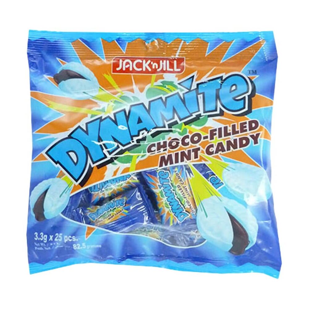 Jack 'n Jill Dynamite Choco-Filled Mint Flavoured Candy 25pcs 82.5g