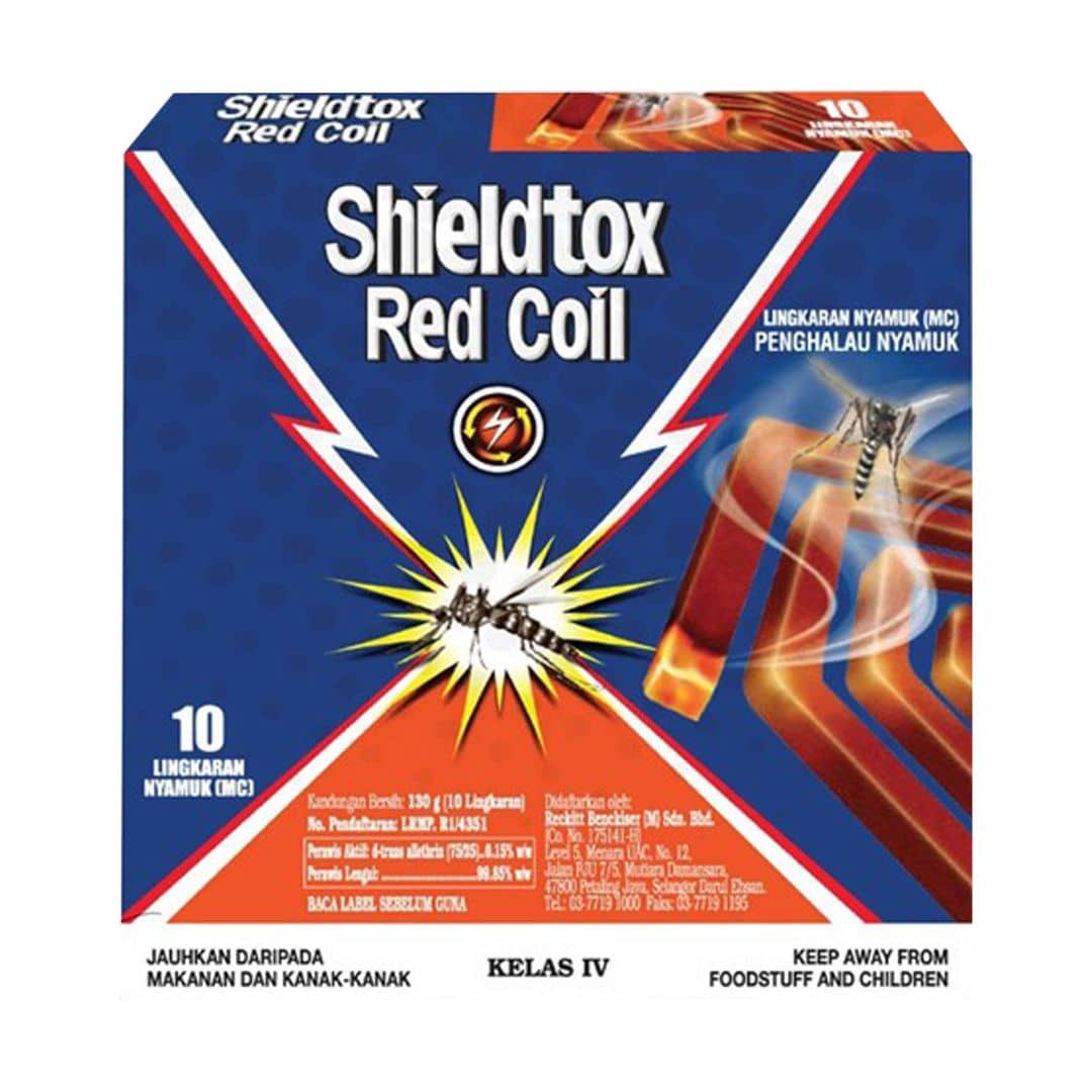 Shieldtox Red Coils Mosquito Coil Class 4 10s