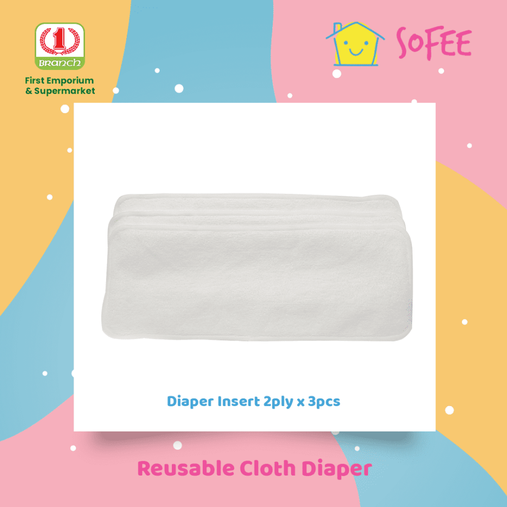 Sofee 2ply Inserts Reusable Cloth Diaper