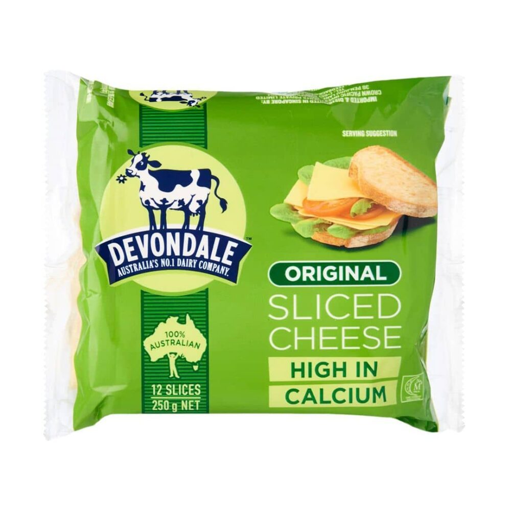 Devondale Original Sliced Cheese 12s 250g