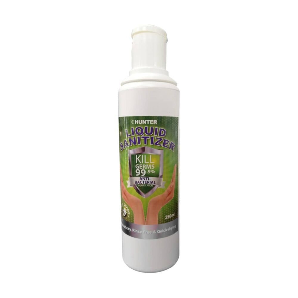 Hunter Liquid Sanitizer Antibacterial 250ml