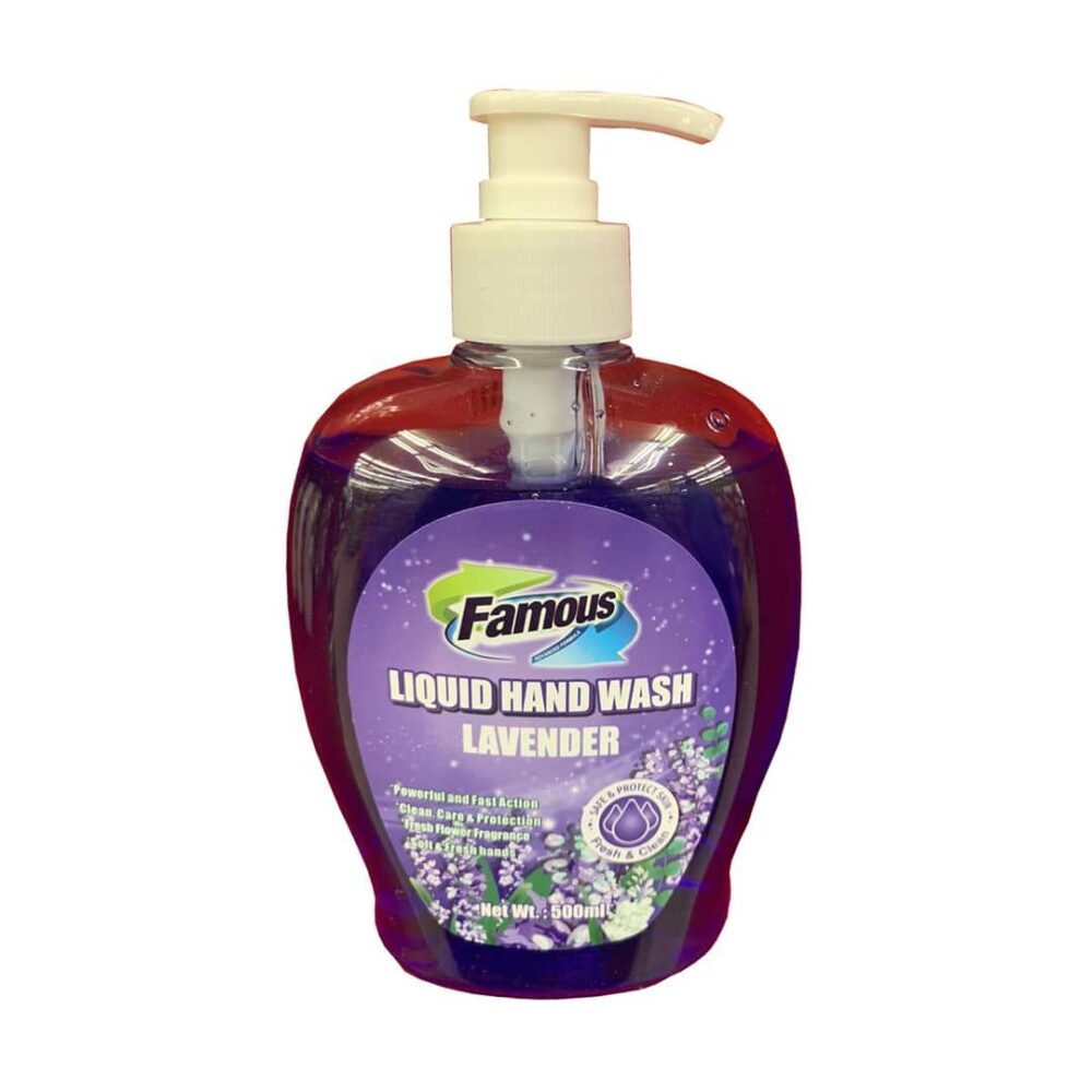Famous Liquid Hand Wash Lavender 500ml