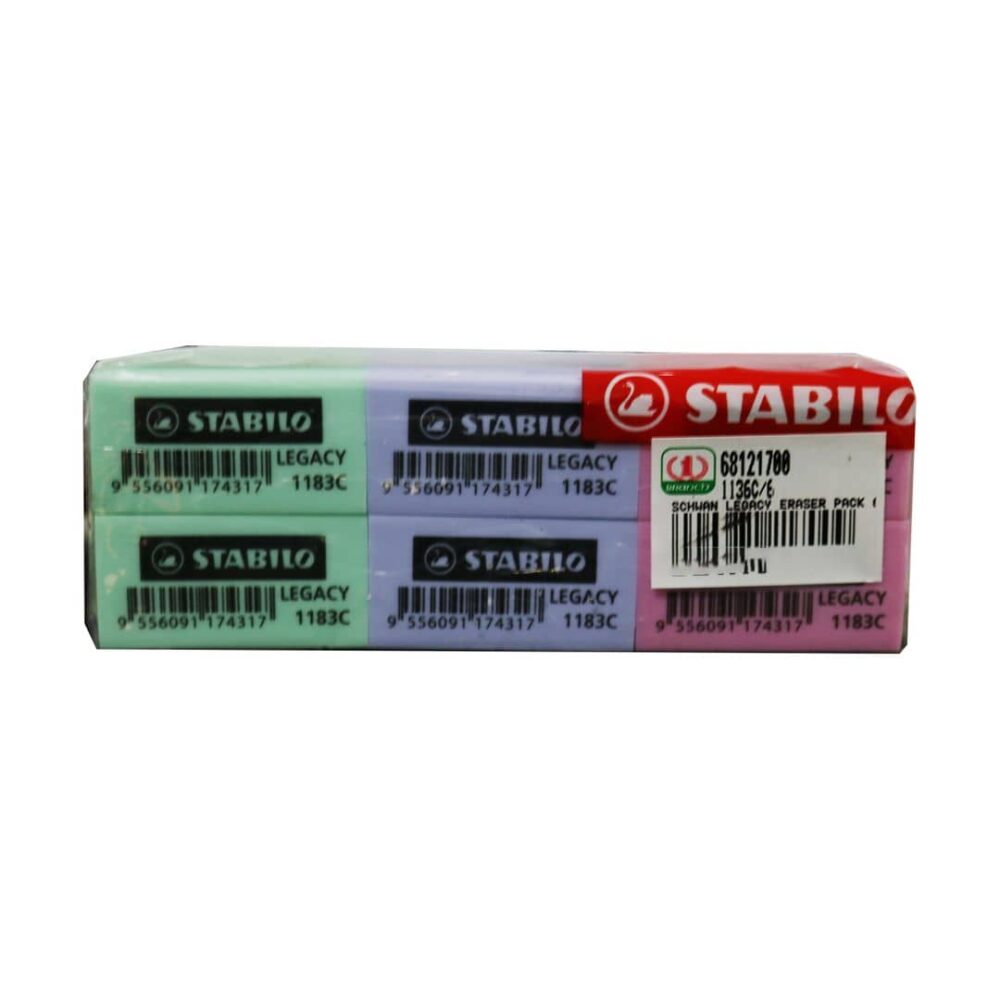 Stabilo Legacy Eraser 1183c 6pcs