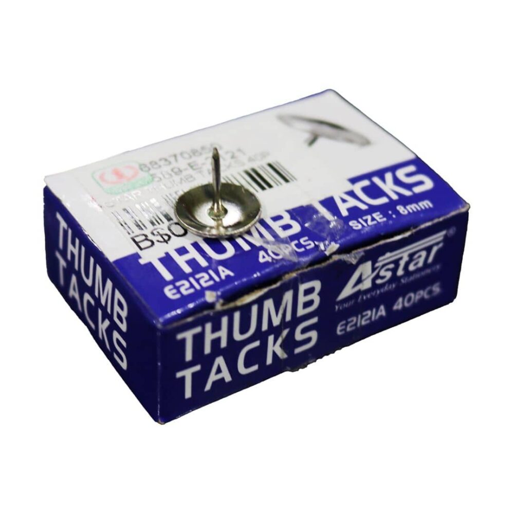 Astar Thumb Tacks E2121A 40pcs 8mm