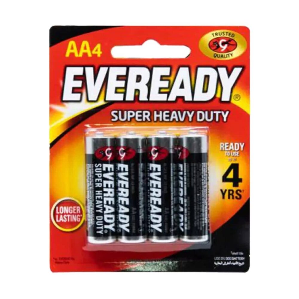 Eveready AA Super Heavy Duty Batteries 4s