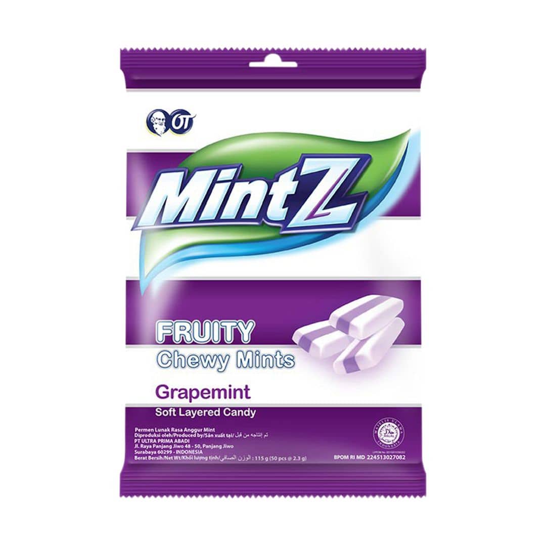 Mintz Grapemint Fruity Chewy Mints 115g