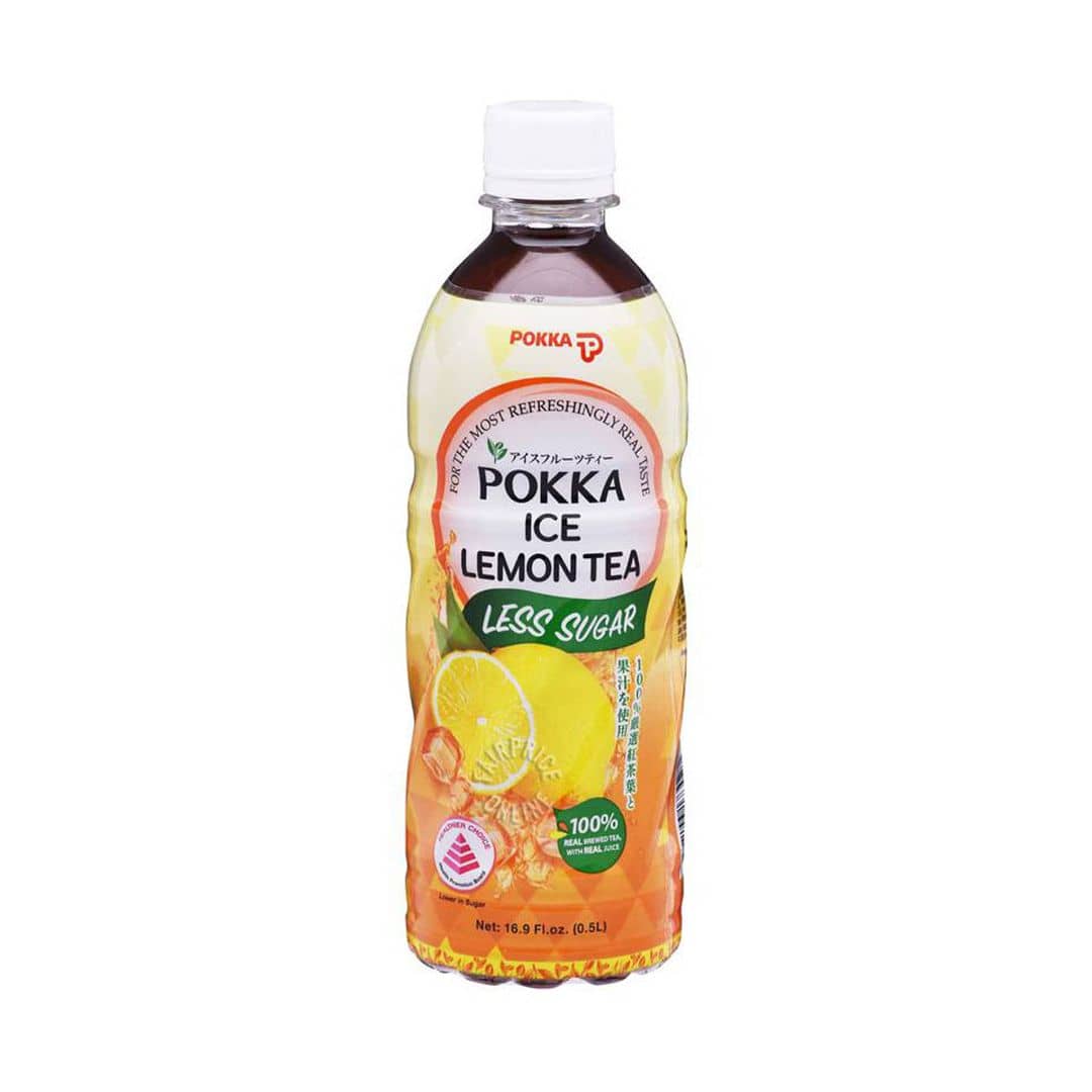 Pokka Ice Lemon Tea Less Sugar 500ml