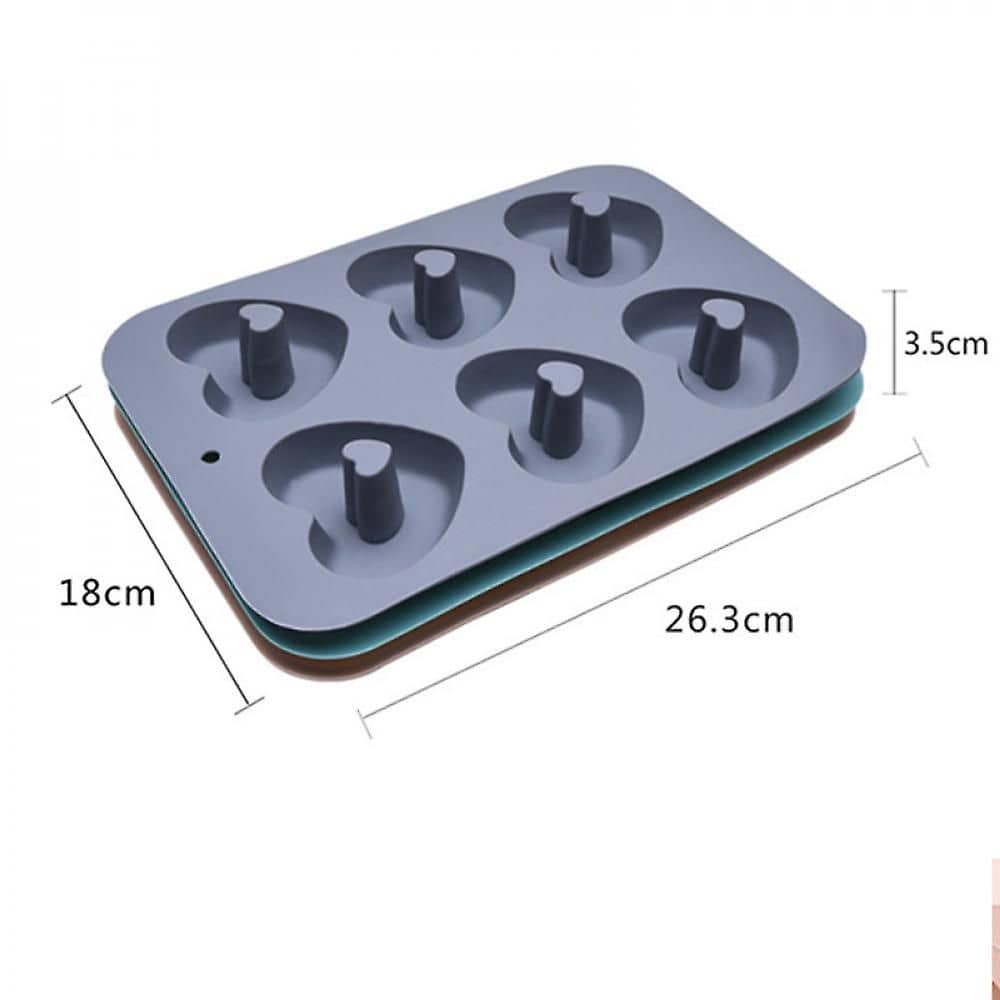 Cookstyle 6 Cups Heart Shaped Silicone Cake Mold SC1513