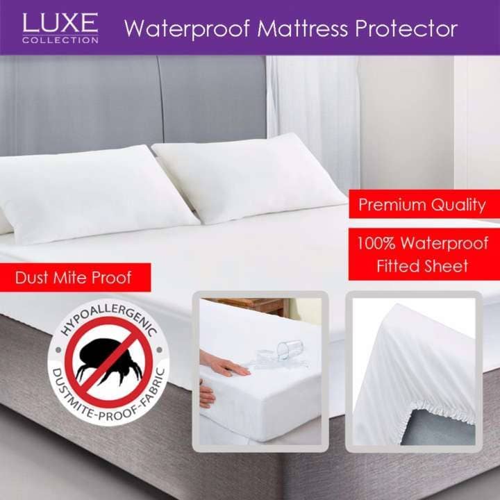 Luxe Premium Waterproof Mattress Protector - Fitted Sheet