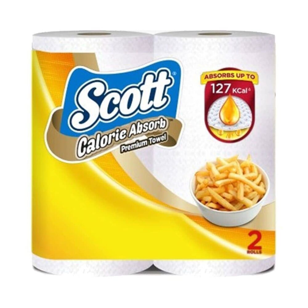 Scott Calorie Absorb Premium Towel 2rolls