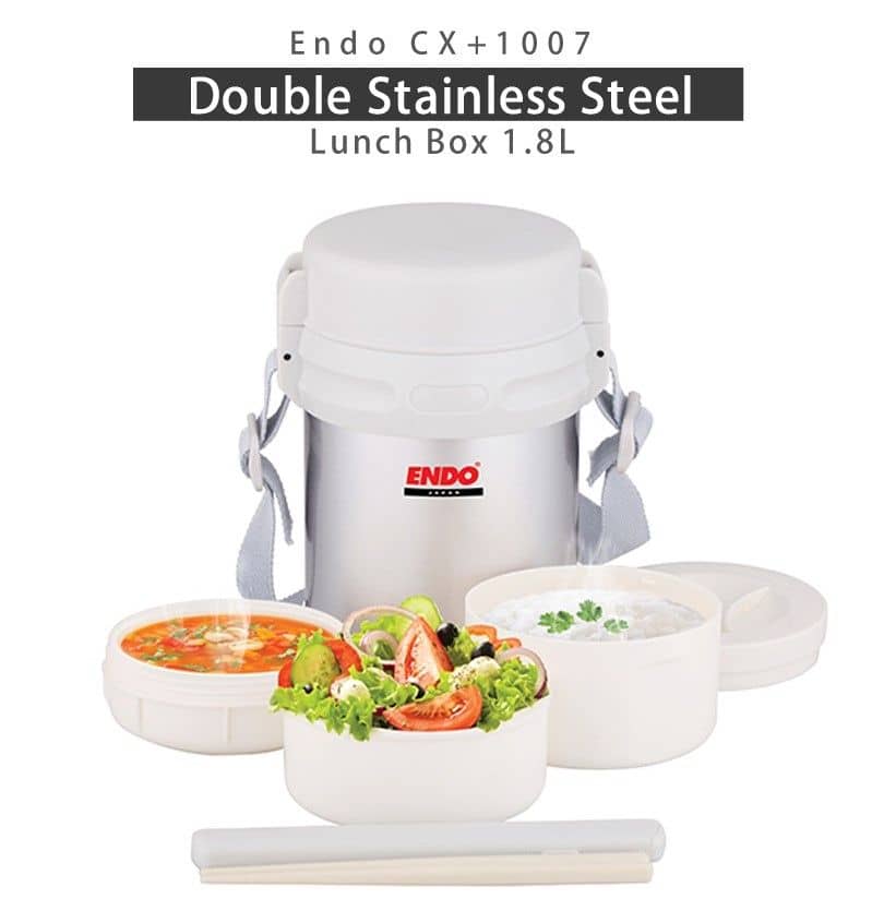 ENDO Stainless Steel Lunch Box 1.8L