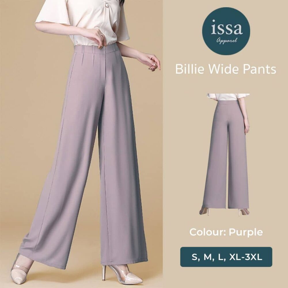 ISSA Billie Wide Pants (Purple)