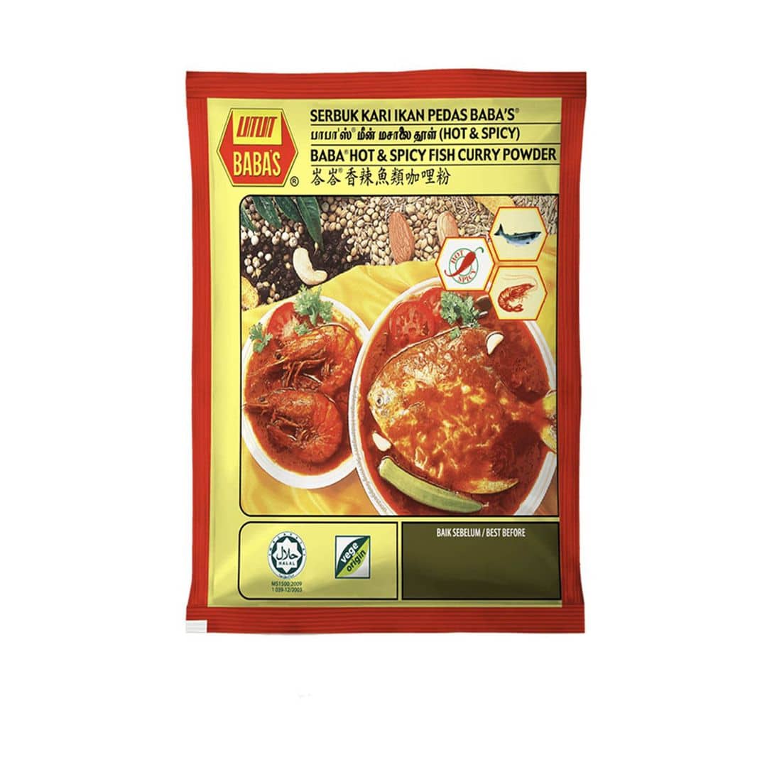 Baba Fish Hot & Spicy Curry Powder 125g
