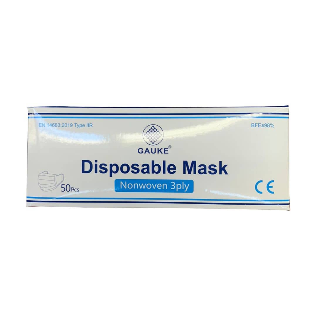 Gauke Nonwoven 3ply Disposable Mask 50 pcs