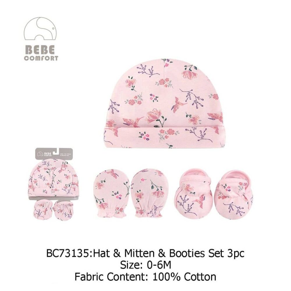 Bebe Comfort BC73135 Baby Cap and Booties Set 3pcs