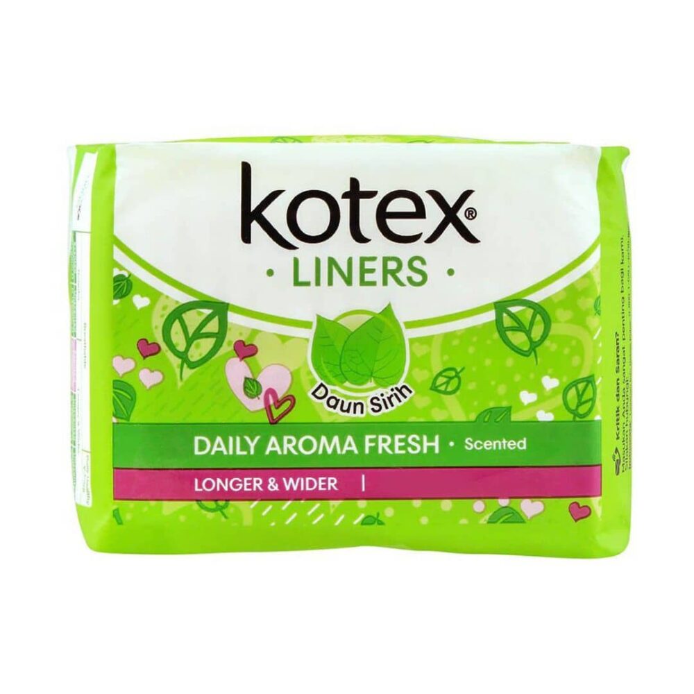 Kotex Green Daily Aroma Fresh Liners Daun Sirih Regular 20s