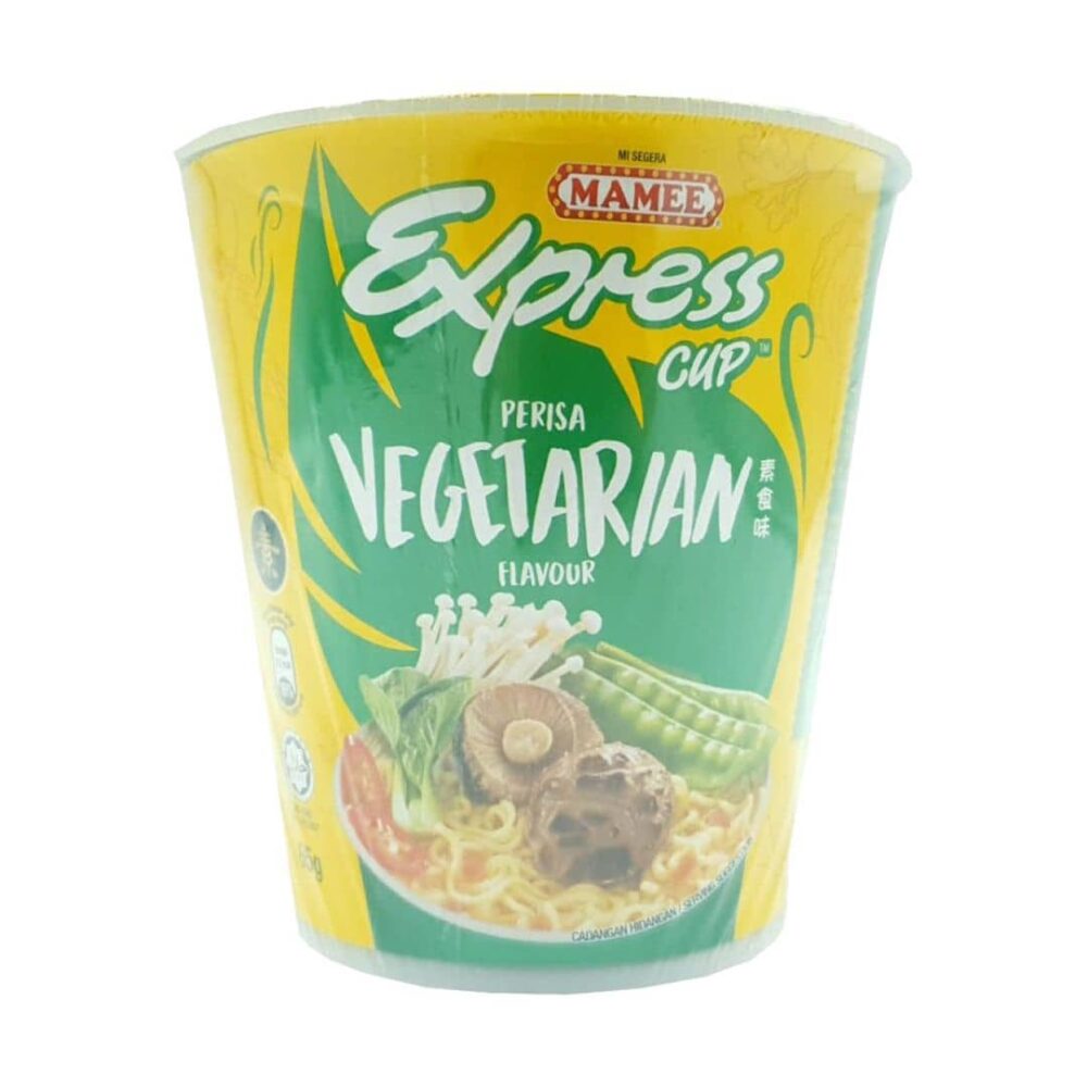 Mamee Express Instant Cup Noodle Medium Vegeterian Flavour 65g