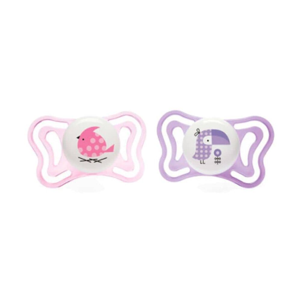 Chicco Soother Physio Light Silicone Girl 2-6M 2s