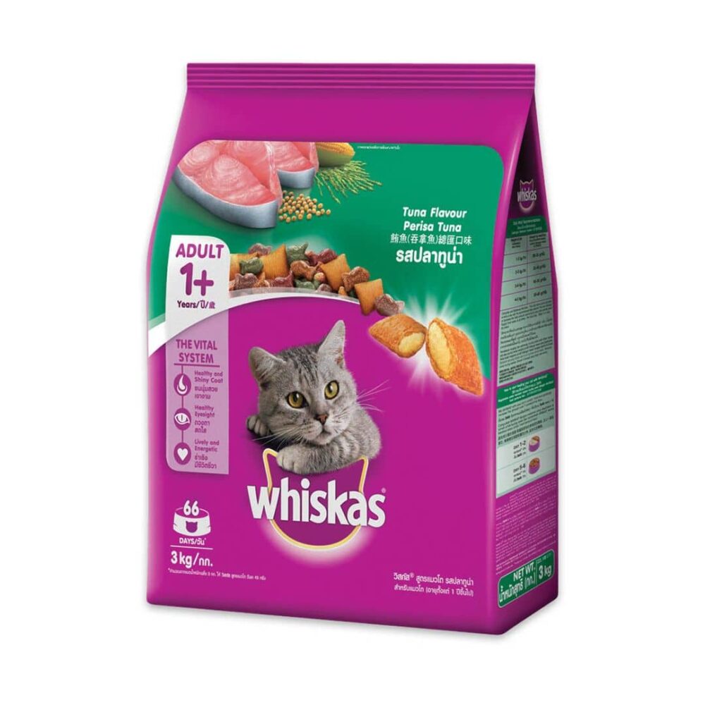 Whiskas Adult 1+ Years Tuna Flavour 3kg – First Emporium & Supermarket ...
