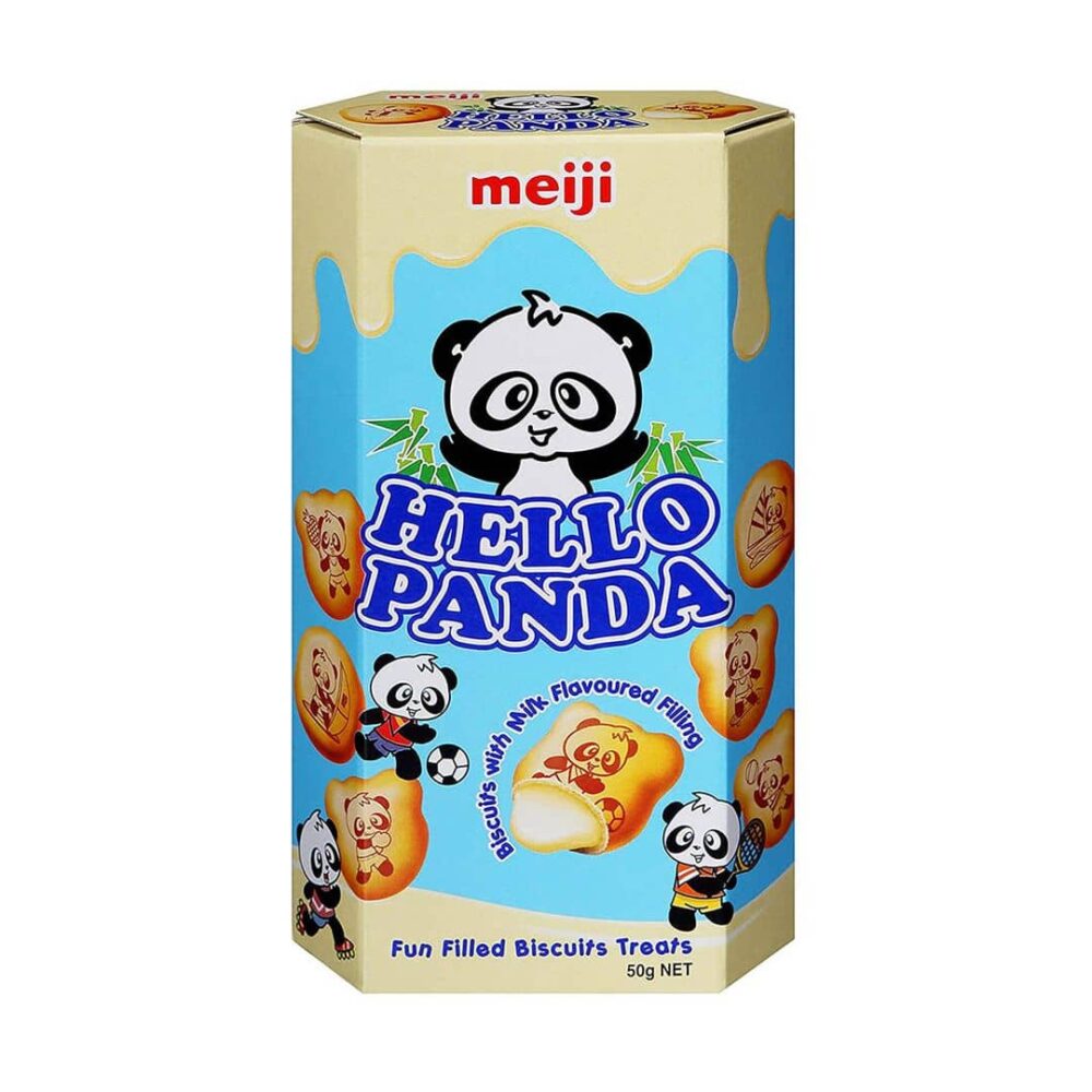 Meiji Hello Panda Biscuits with Milk Flavoured Filling 50g
