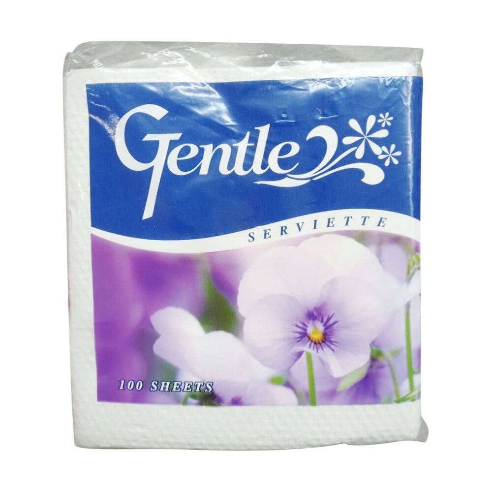 Gentle Serviette Paper Napkin Tissue 100s