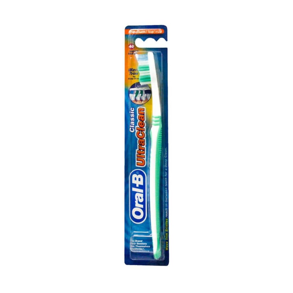 Oral B Ultra Clean Wave Trim Bristles Medium Toothbrush 1s