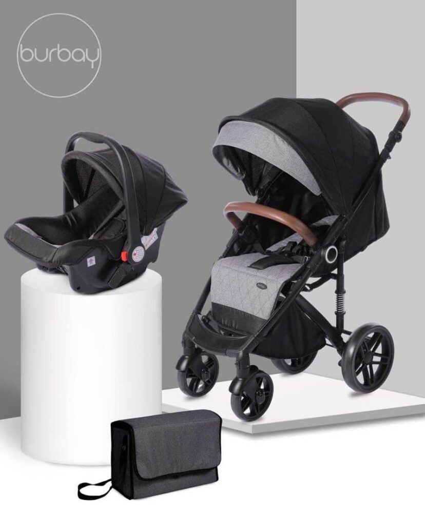 Burbay 2-in-1 Baby Stroller 800C (Black)