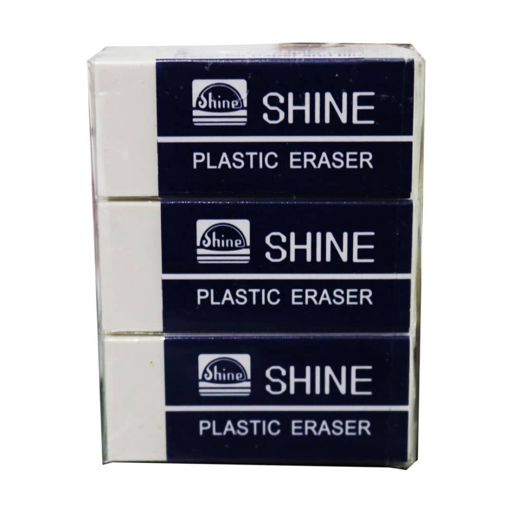 Shine Plastic Eraser E-310 3pcs