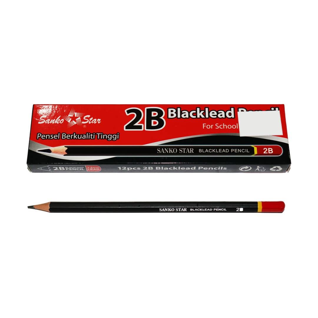 Sanko Star 2B Blacklead Pencil 12pcs