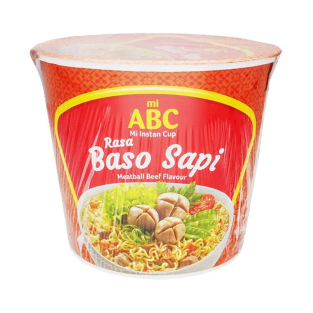 ABC Mi Instant Cup Rasa Baso Sapi Noodle 60g