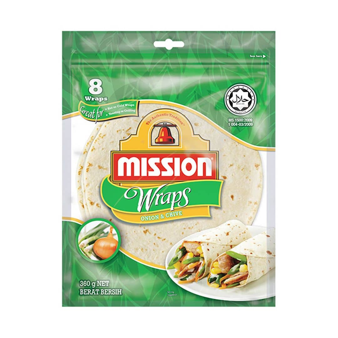 Mission Wrap Onion & Chive 360g