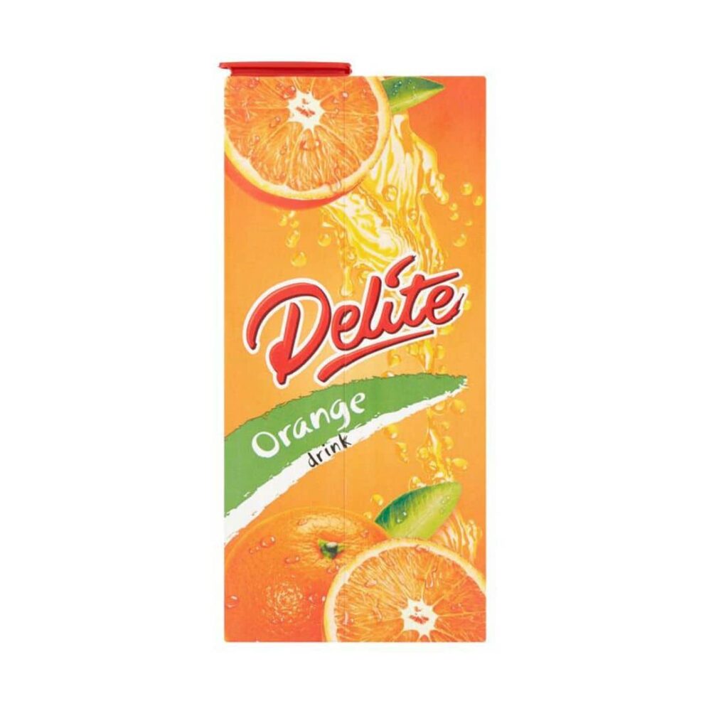 Delite Orange Less Sugar Box Drink 1l