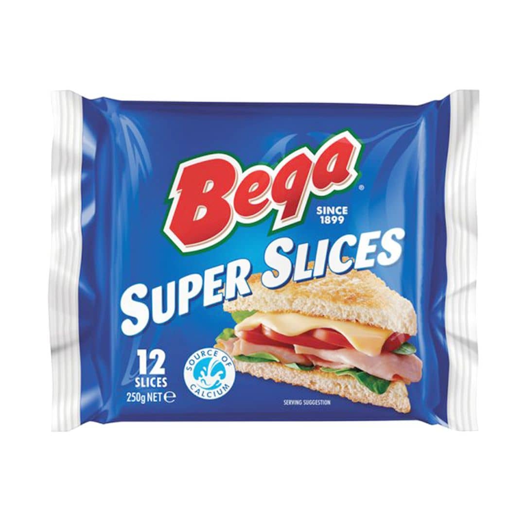 Bega Cheese Super Slices 12s 250g