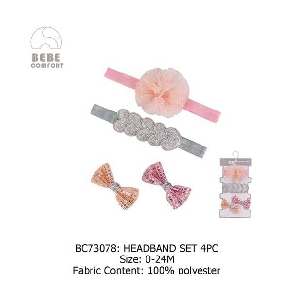 Bebe Comfort BC73078 Headband Set 4pcs (0-24M)