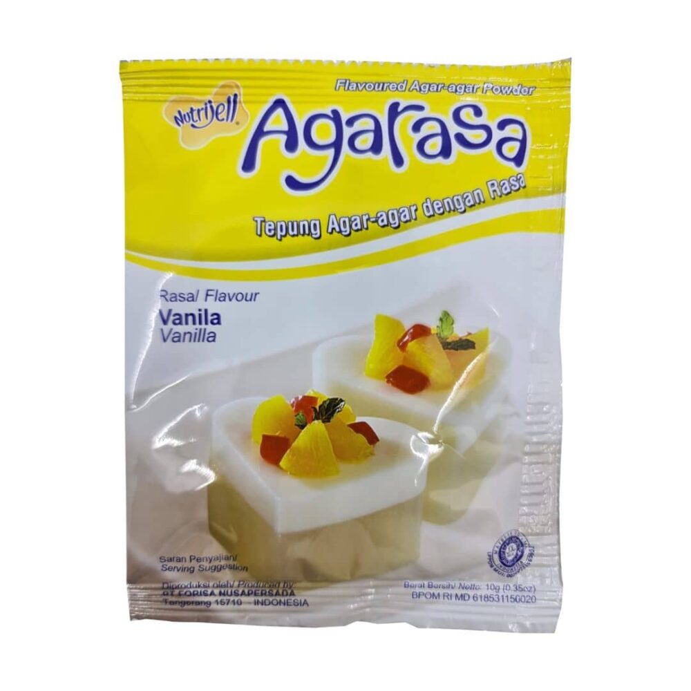 Nutrijell Agarasa Flavoured Agar-agar Powder Vanilla 10g