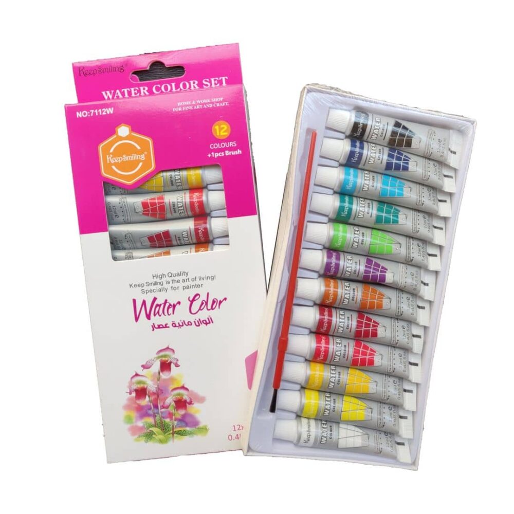 KeepSmiling Water Color 12 colors 7706W 12x6ml