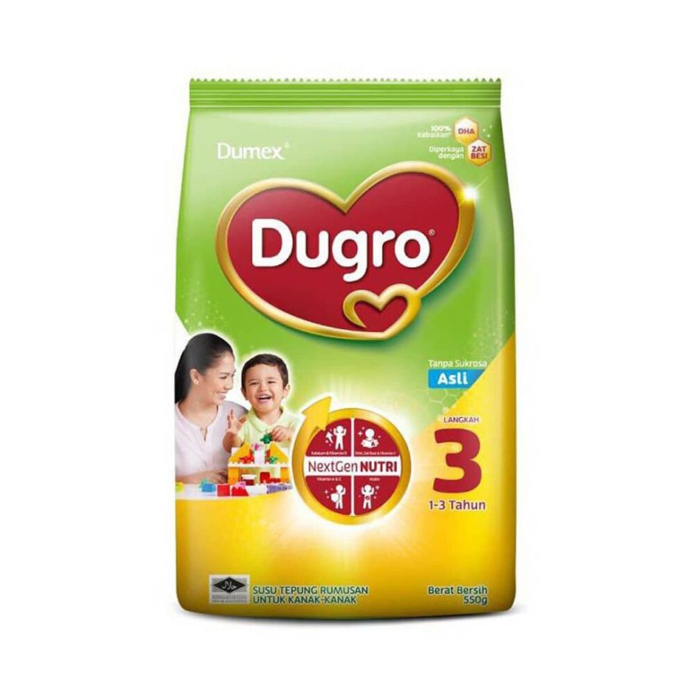 Dumex Dugro Infant Milk Powder Original Third Step 1-3yrs 550g