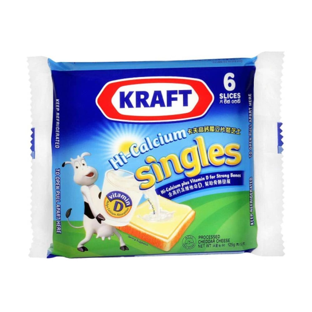 Kraft Singles Cheese 6 slices 125g