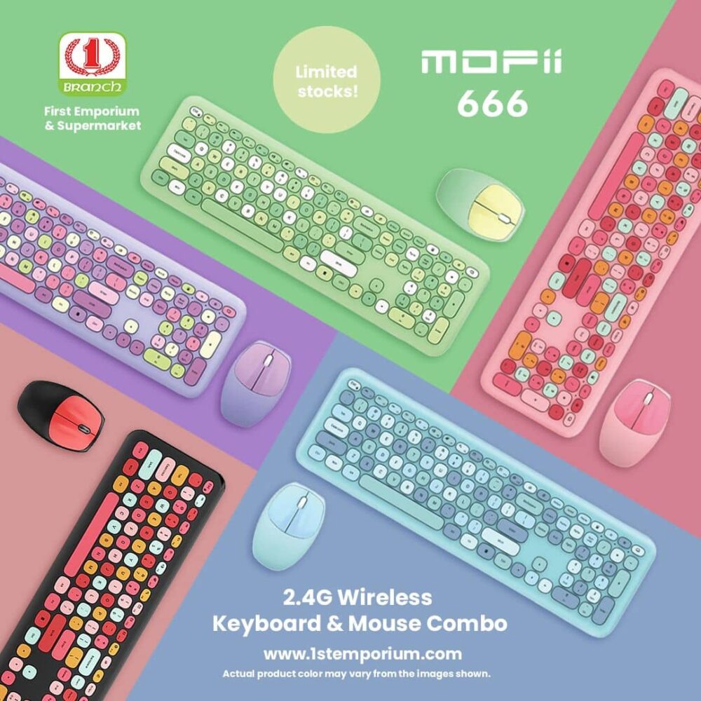 MOFii 666 Series 2.4G Wireless Keyboard & Mouse Combo
