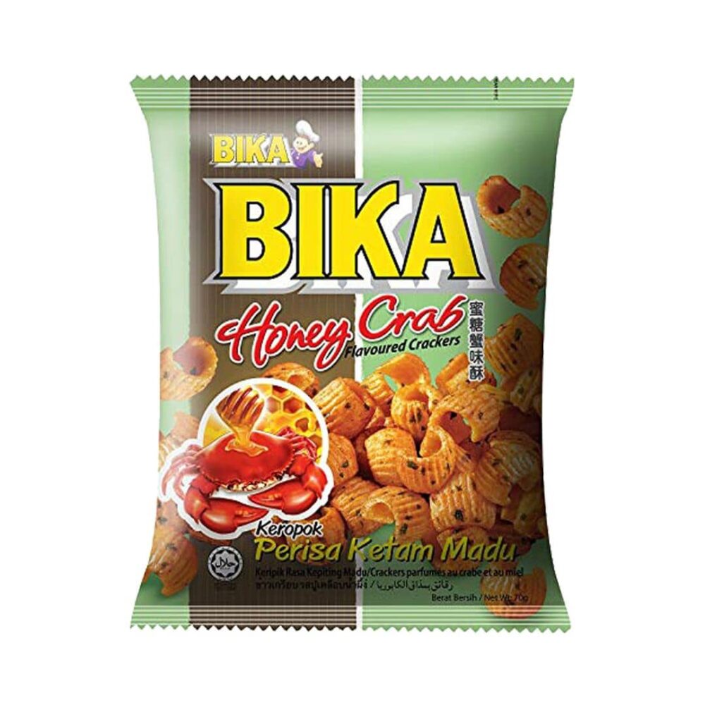 Bika Honey Crab Flavoured Crackers 70g