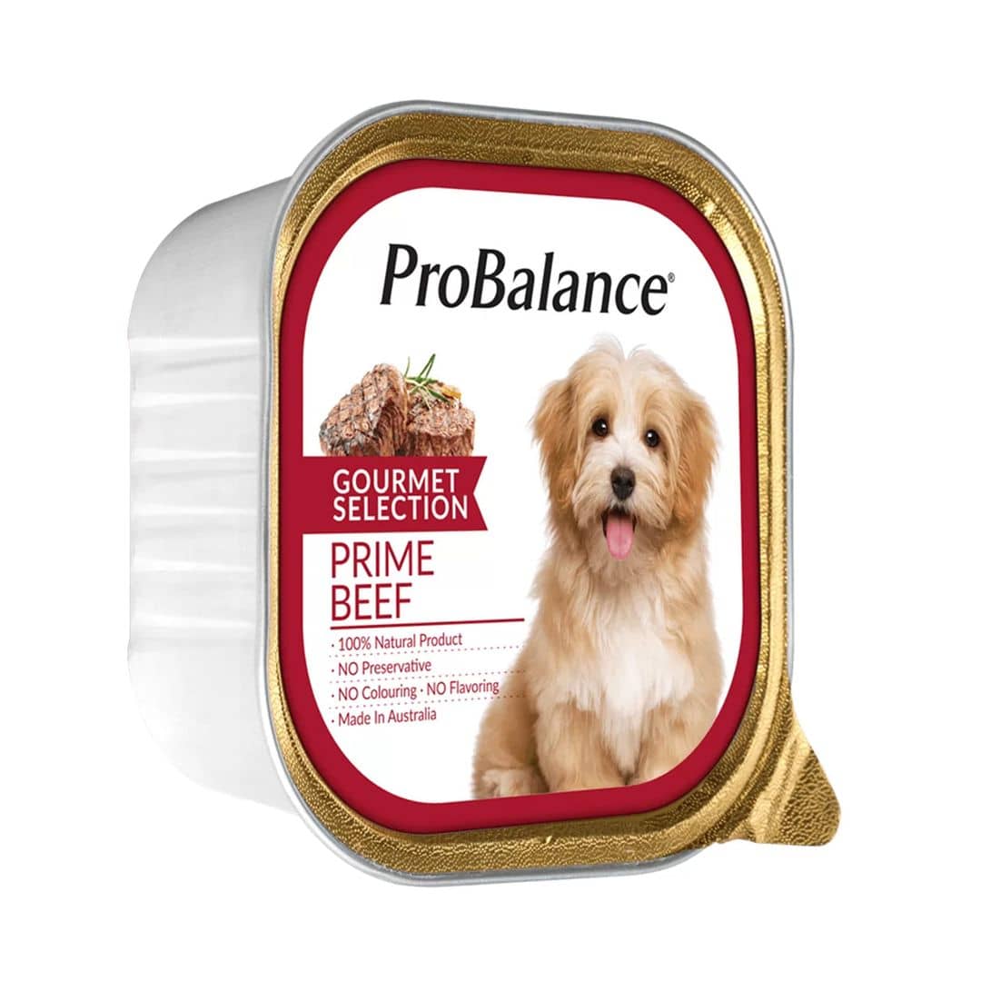 ProBalance Gourmet Selection Prime Beef Flavour Dog Food 100g