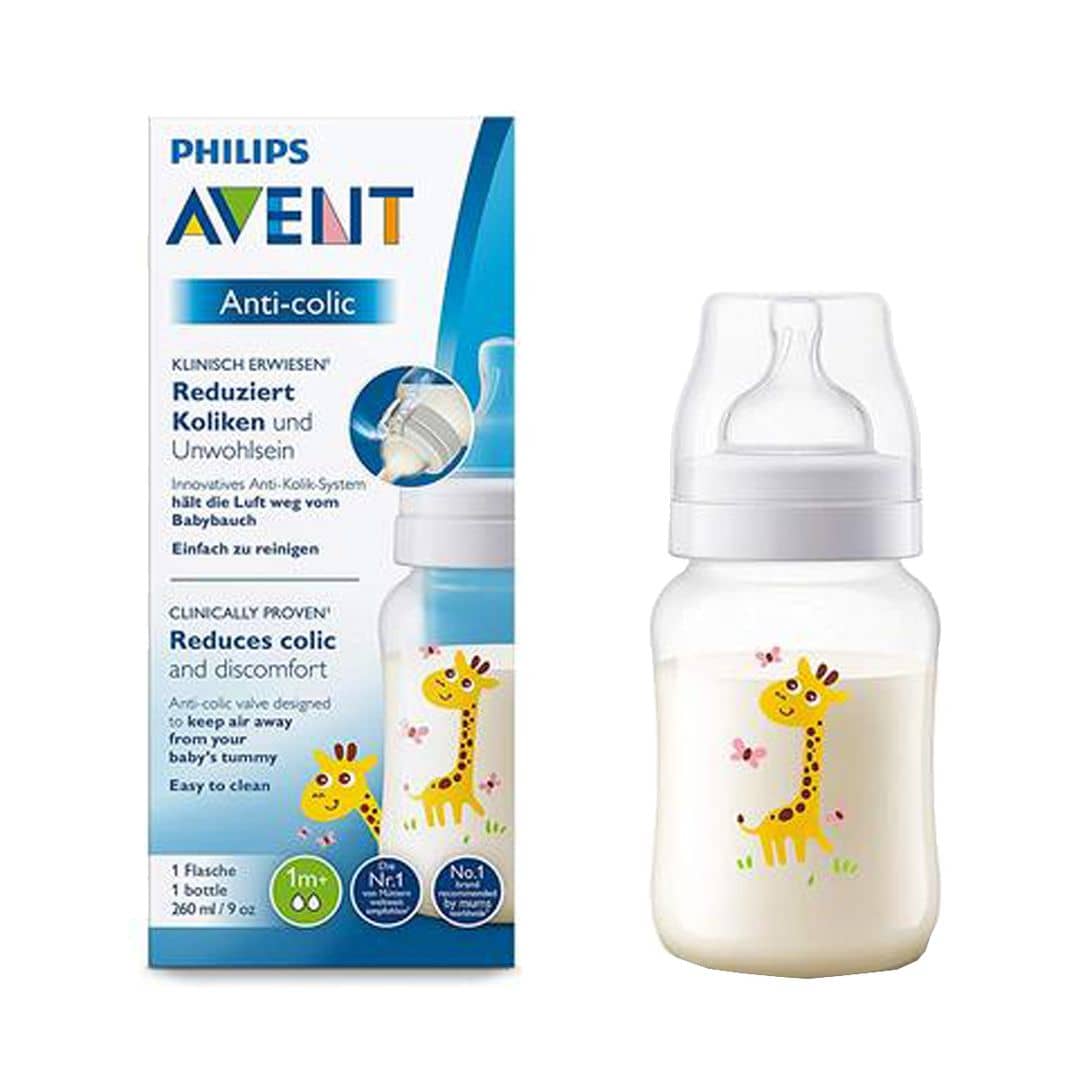 Philips Avent Anti-colic bottle Giraffe 260ml