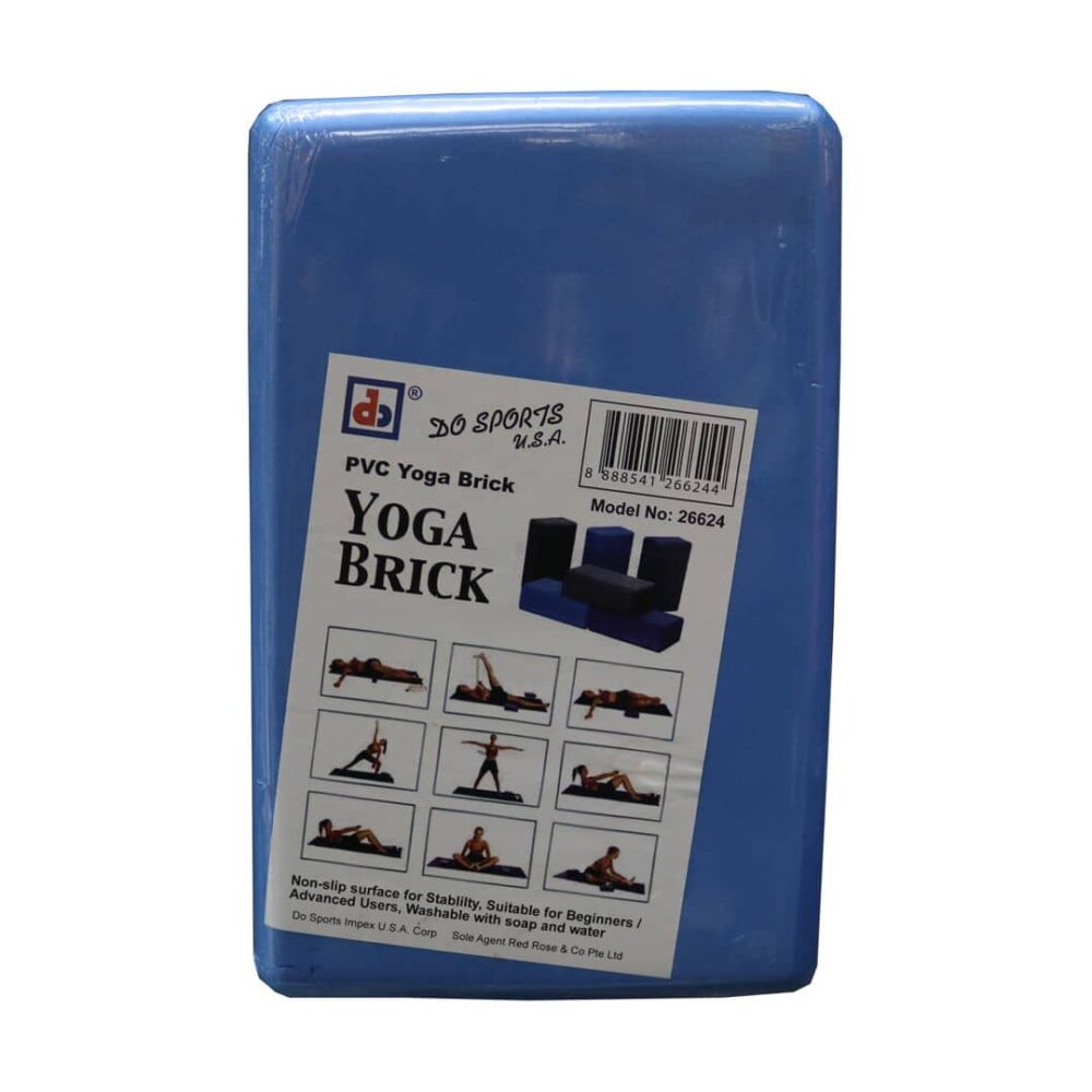 DO Sports PVC Yoga Brick 26624 Deep Blue