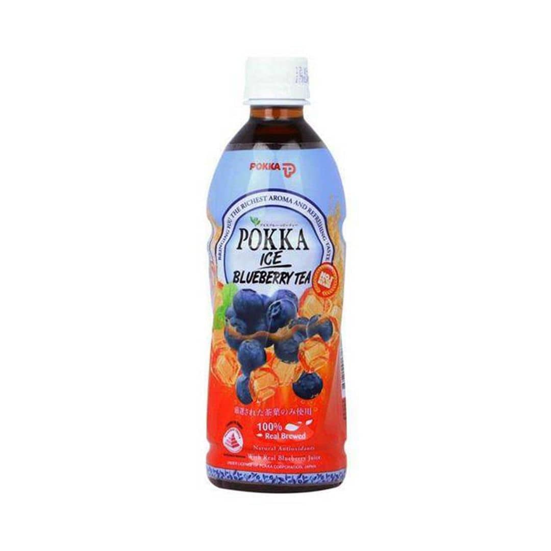 Pokka Ice Blueberry Tea Less sugar 500ml