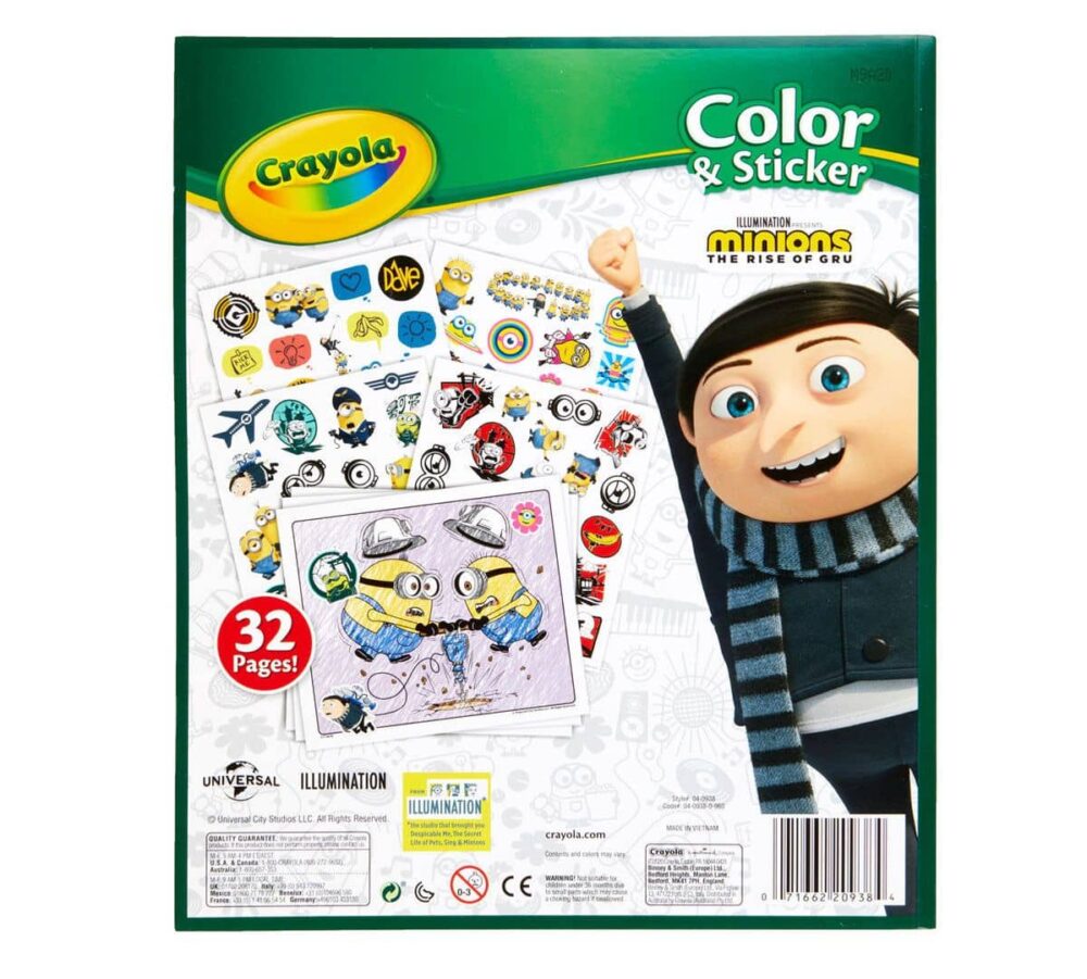 Crayola Minions 2 - Color & Sticker Book